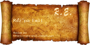 Répa Emil névjegykártya